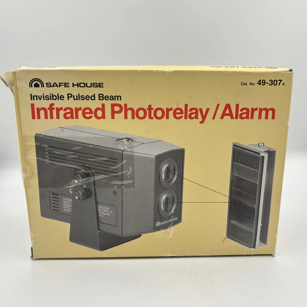 Safe House Invisible Pulsed Beam Infrared Photorelay Alarm 49-307 Radio Shack